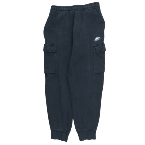 Nike Men's Black Cargo Jogger Trousers Size S Fleece Regular Fit