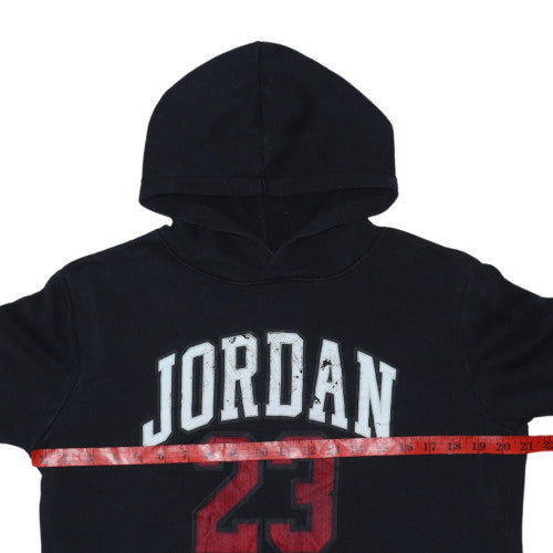 Jordan Boys Black Hoodie XL 13-15 Years Graphic Print Pullover