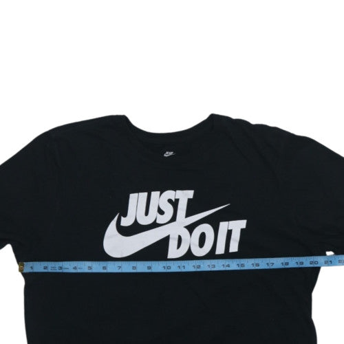 Nike Men's Black Just Do It Graphic Athletic Cut T-Shirt Size L