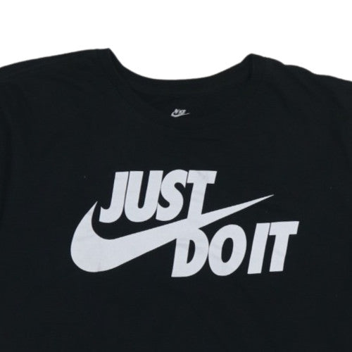 Nike Men's Black Just Do It Graphic Athletic Cut T-Shirt Size L