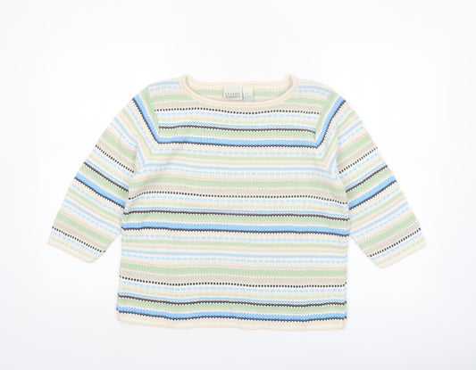 Classics Elements Women's Multicoloured L Knit Pullover Jumper