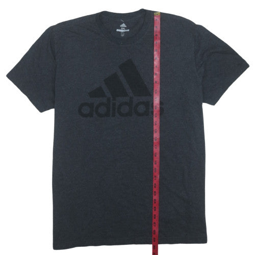 Adidas Men's Dark Grey 2XL Crew Neck Short Sleeve Graphic T-Shirt