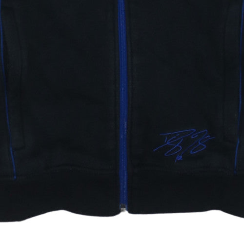 Additional view of Adidas Men's Black Full Zip Basketball Hoodie, size M