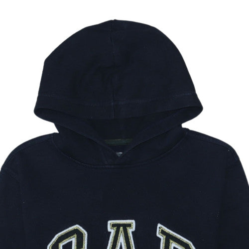 Additional view of Gap Kids boys’ navy pullover hoodie 13-14 years fleece lined classic logo