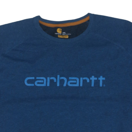 Carhartt Men's Blue Relaxed Fit 3XL Graphic Logo T-Shirt