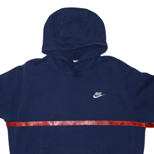 Nike Men's Blue Pullover Hoodie L Fleece Sportswear Sweatshirt