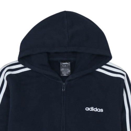 Additional view of Adidas Men's Blue Full Zip Hoodie, size L, Sports Fleece