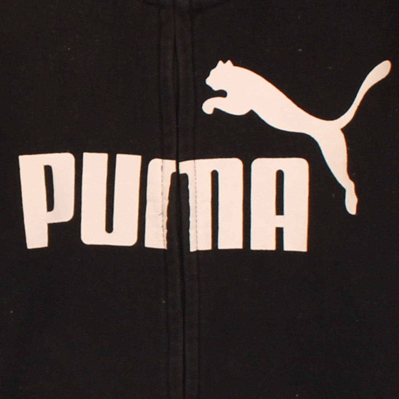 Puma Teens Black Full Zip Hoodie XL Graphic Sportswear