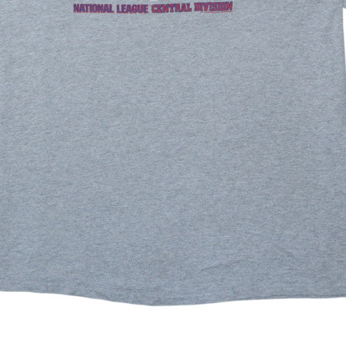 Majestic Men's Grey Chicago Cubs 2XL Graphic Baseball T-Shirt