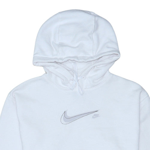 Nike Men's White Pullover Hoodie M Regular Fit Sports Fleece