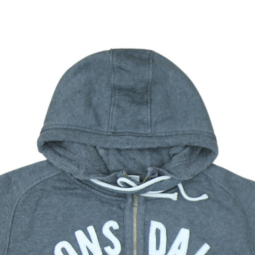 Lonsdale Men's Grey 3XL Sleeveless Full Zip Hoodie