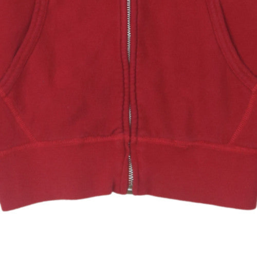 Additional view of Polo Ralph Lauren boys’ red full zip hoodie, size L, cotton blend