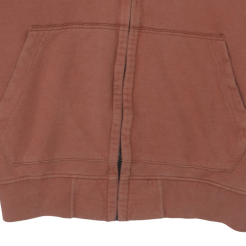 Stone Island Men's Brown Full Zip Hoodie Size L Regular Cotton
