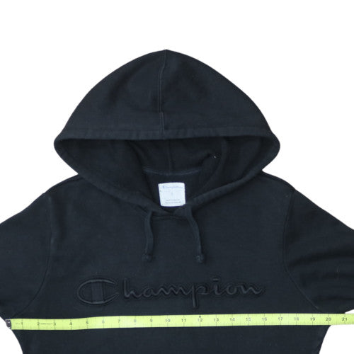 Champion Men's Black Pullover Hoodie Size S Embroidered Logo