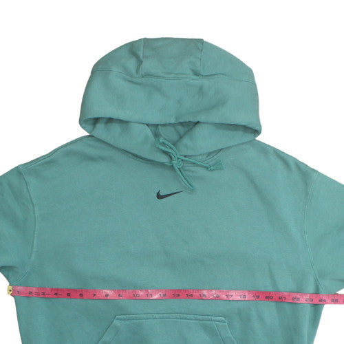 Nike Men's Green Pullover Hoodie M Regular Fit Fleece Sweatshirt