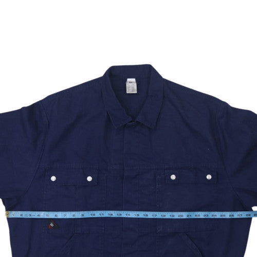BP Men's Blue Cotton Workwear Jacket 3XL Regular Fit