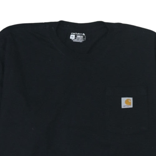 Carhartt Men's Black 2XL Long Sleeve Crew Neck T-Shirt