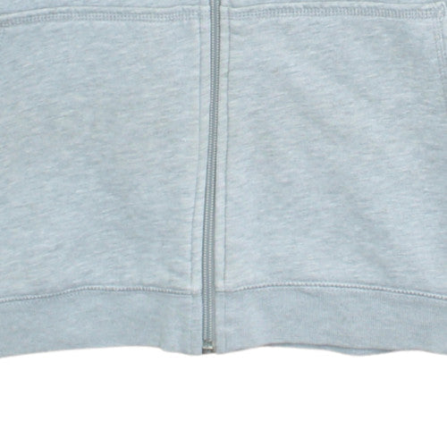 Additional view of Nike boys’ grey full zip hoodie, size L, (12-13 years) fleece sweatshirt