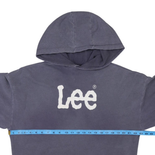 Lee Womens Grey Pullover Hoodie Size 8 100% Cotton Casual Sweatshirt