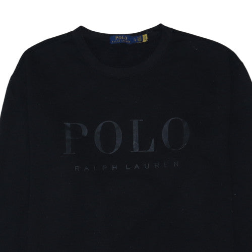 Polo Ralph Lauren Men's Black Large Crew Neck Sweatshirt