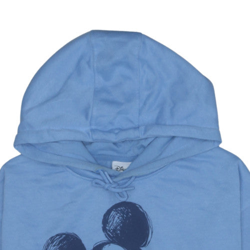 Disney Womens Blue Mickey Mouse Hoodie XL Pullover Cotton Primark Cares