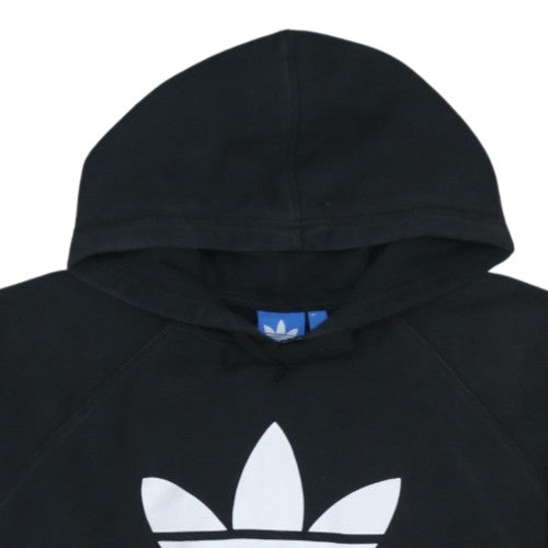 Adidas Mens Black XL Pullover Hoodie with Trefoil Logo