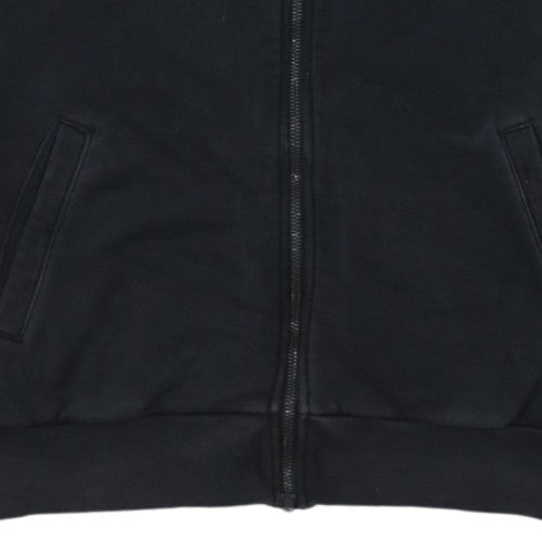 Additional view of Adidas women’s black full zip hoodie, size M, cotton blend sportswear