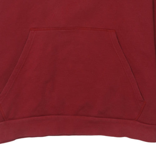 Adidas Men's Red Pullover Hoodie XL Fleece Sportswear