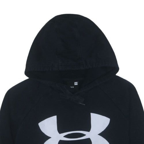 Under Armour Men's Black Pullover Hoodie L Logo Fleece Sportswear