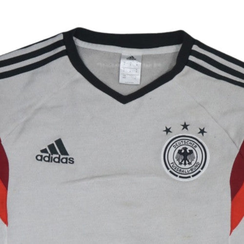 Additional view of Adidas men’s grey germany long sleeve sweatshirt m football retro