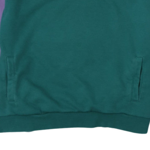 FILA Men's Green & Purple 1/4 Zip Retro Sweatshirt Size S