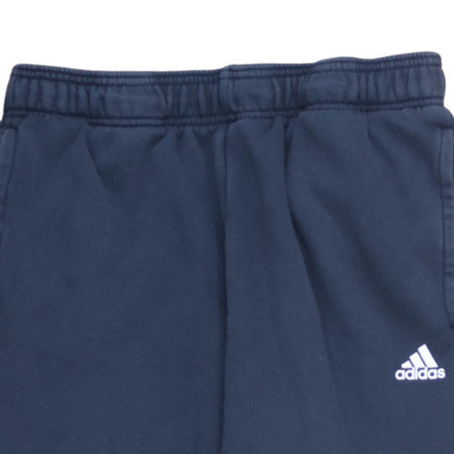 adidas Men Blue 3XL Fleece Sweatpants Jogger Trousers