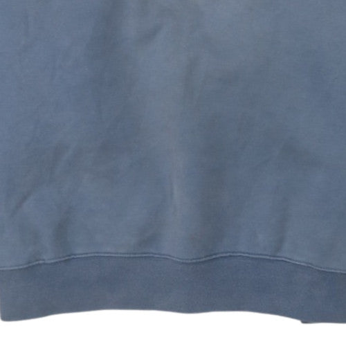 Champion Men's Blue Crew Neck Embroidered Logo Pullover Sweatshirt L