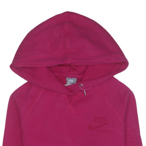 Nike Womens Pink Pullover Hoodie Large 100% Cotton Sportswear