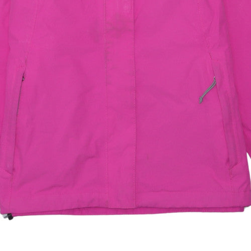 The North Face Pink Unisex Adults M Waterproof Hooded Rain Jacket