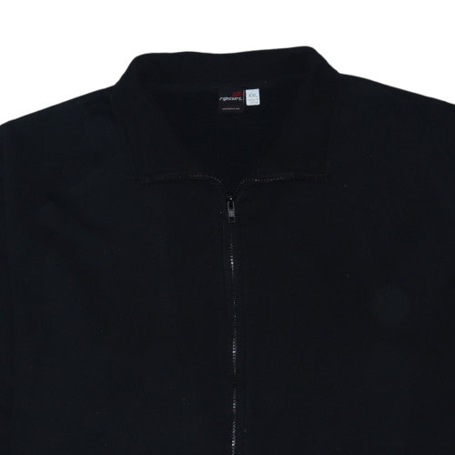 Rip Curl Mens Black 2XL Full Zip Sweatshirt with Logo Print