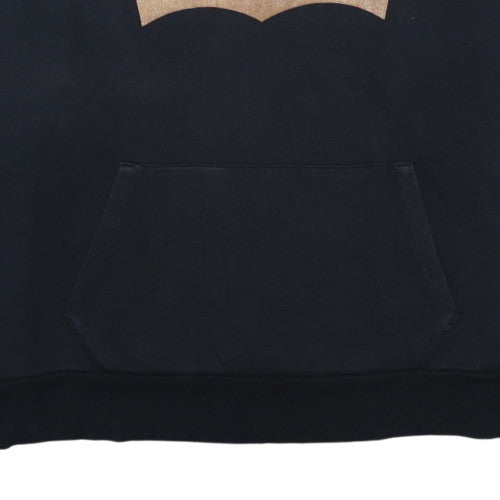 Levi's Men's Black Pullover Hoodie L Regular Fit Logo Fleece