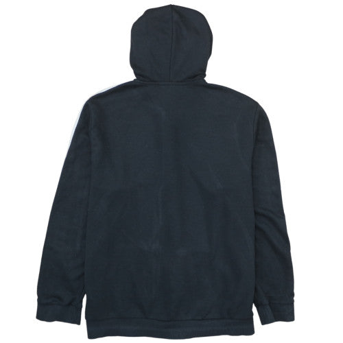 Adidas Womens Black 2XL Full Zip Hoodie with Stripes