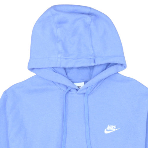 Nike Women’s Blue Pullover Hoodie L Cotton Fleece Sweatshirt