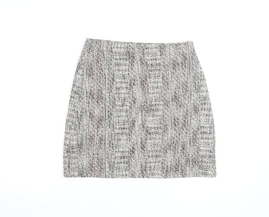 Marks and Spencer Womens Multicoloured Tweed Pencil Skirt Size 10