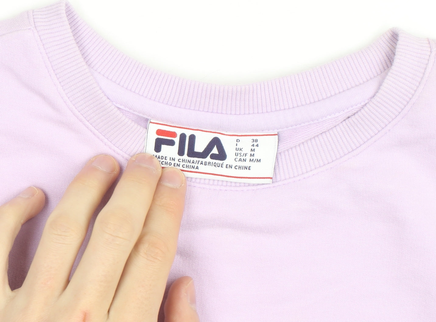 Fila Women’s Lilac Crew Neck Pullover Sweatshirt UK M