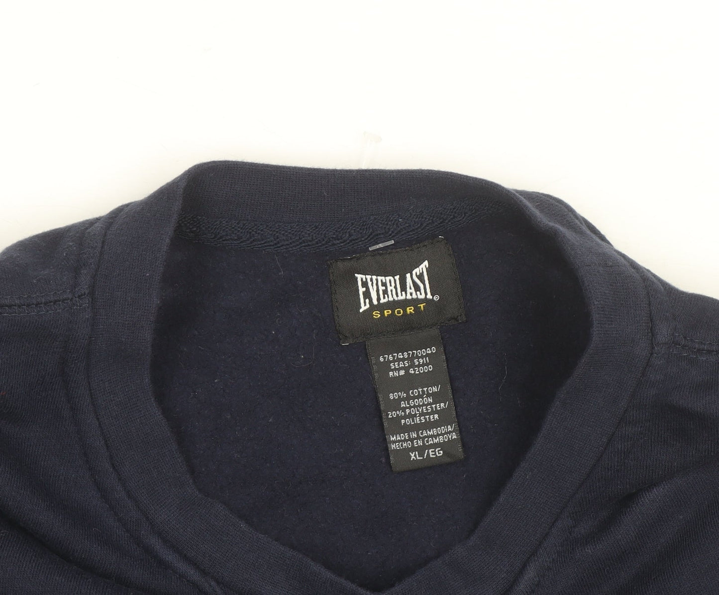 Everlast Men’s Blue XL Pullover Crew Neck Sweatshirt