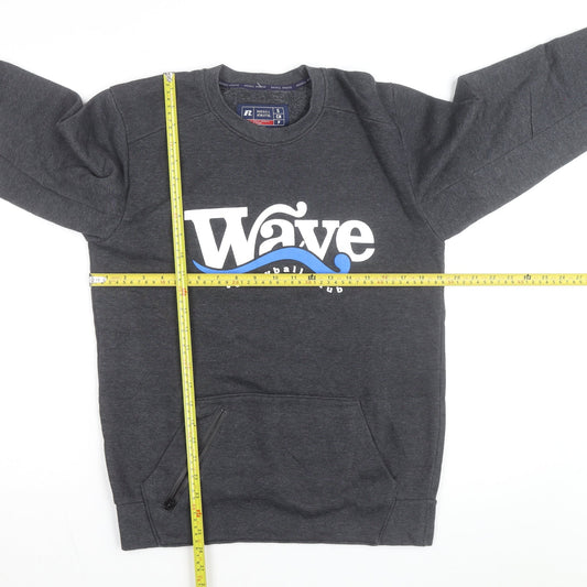 Russell Athletic Men's Grey Small Sweatshirt Wave Volleyball Pullover
