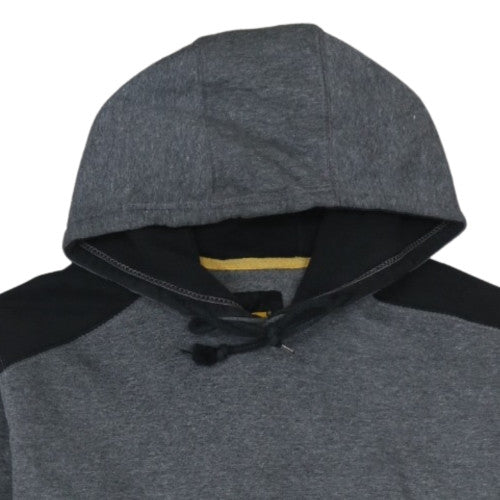 Caterpillar Mens Grey Pullover Hoodie M Regular Fit Fleece