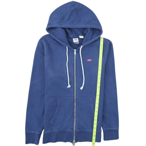 Levi's Men's Blue Full Zip Hoodie S Regular Fit Cotton Blend