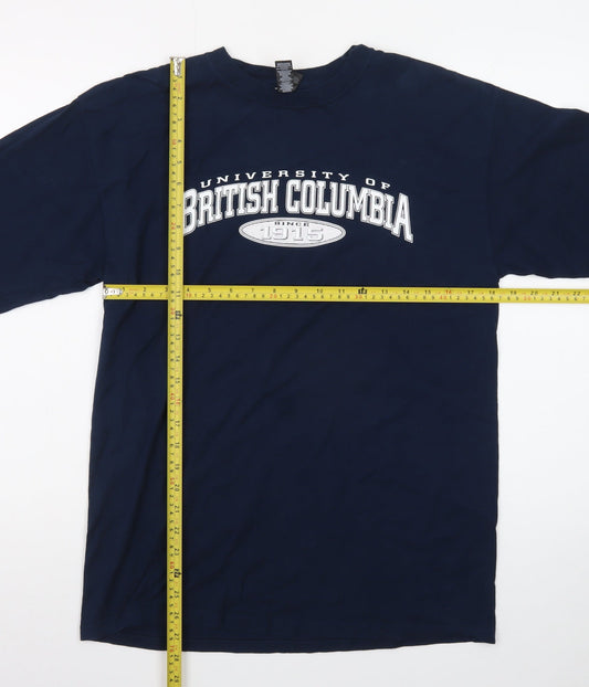 M&O Heavy Men's Navy University of British Columbia Long Sleeve T-Shirt Size M