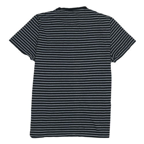 Polo Ralph Lauren Men's Black Grey Striped Custom Slim Fit T-Shirt XL