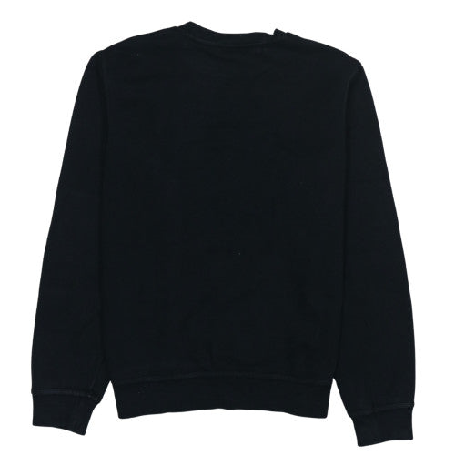 Nike Men's Black Crew Neck Fleece Sweatshirt Medium Regular Fit