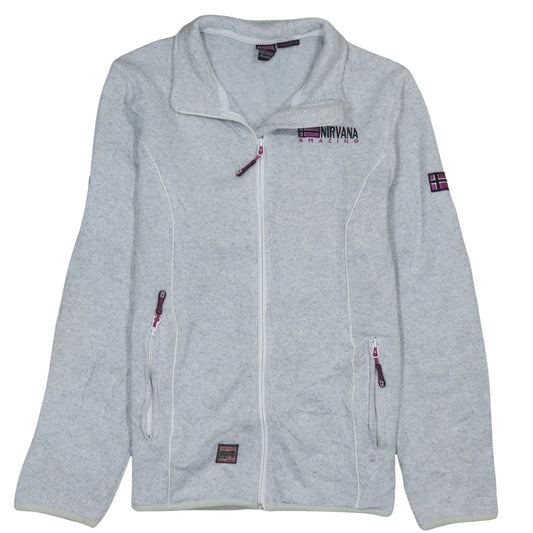 Nirvana Discovery Men's Grey Fleece Zip Jacket Size 42 Regular