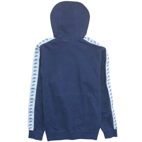 Nike Men's Blue Pullover Hoodie Small Logo Sports Fleece